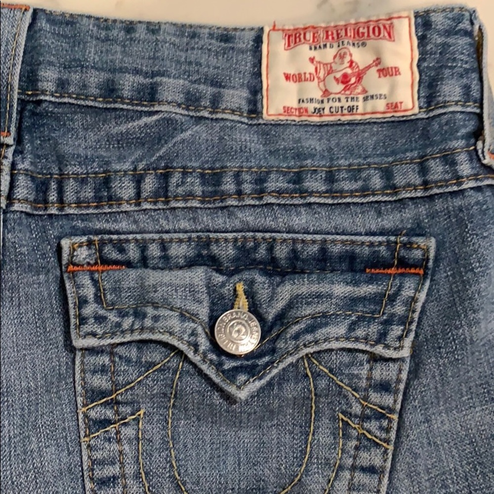 True Religion cutoff jean shorts